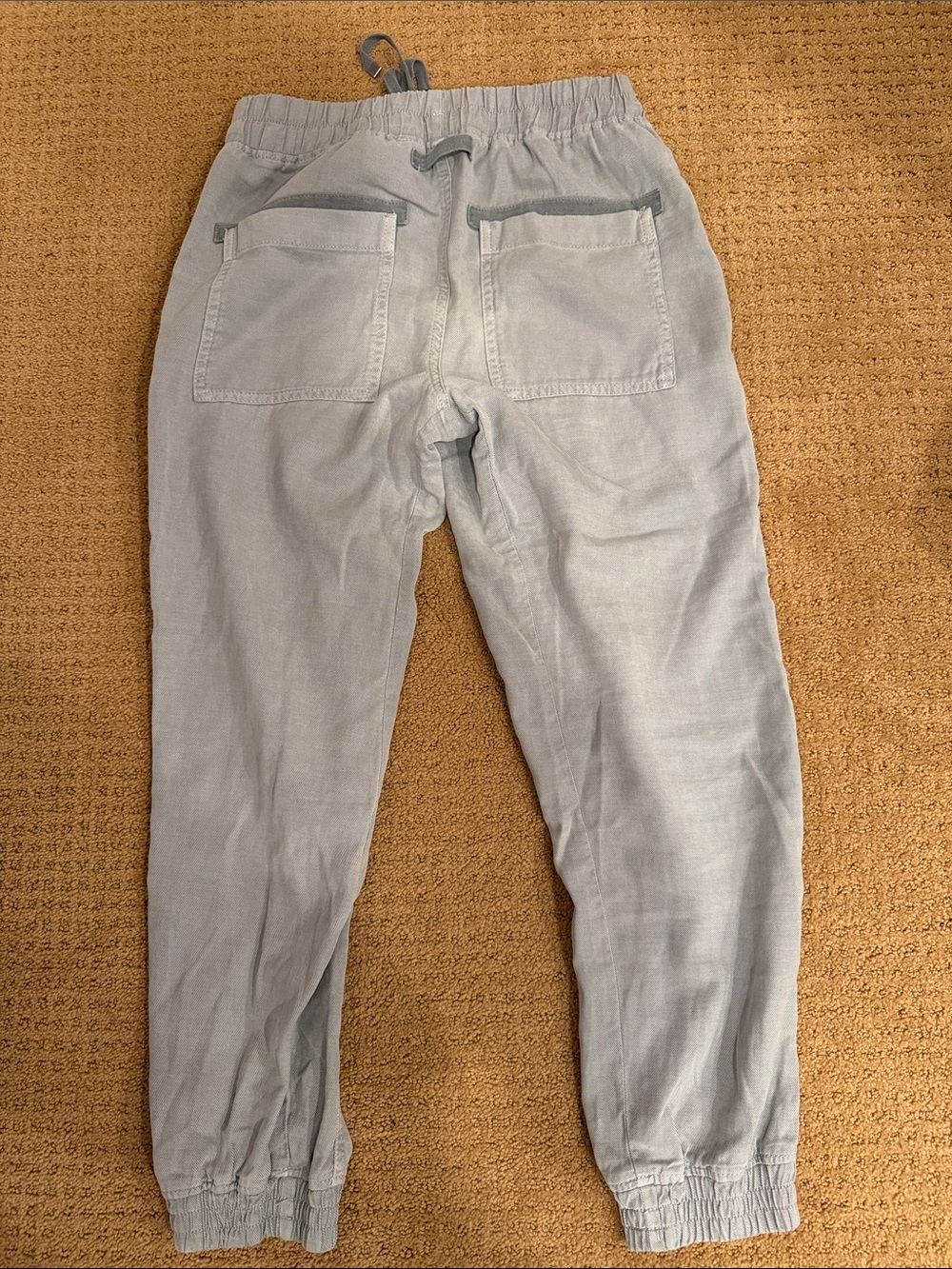 Zara Light Gray Women's Jogger Pants - Elastic Waist